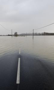 Route innondée